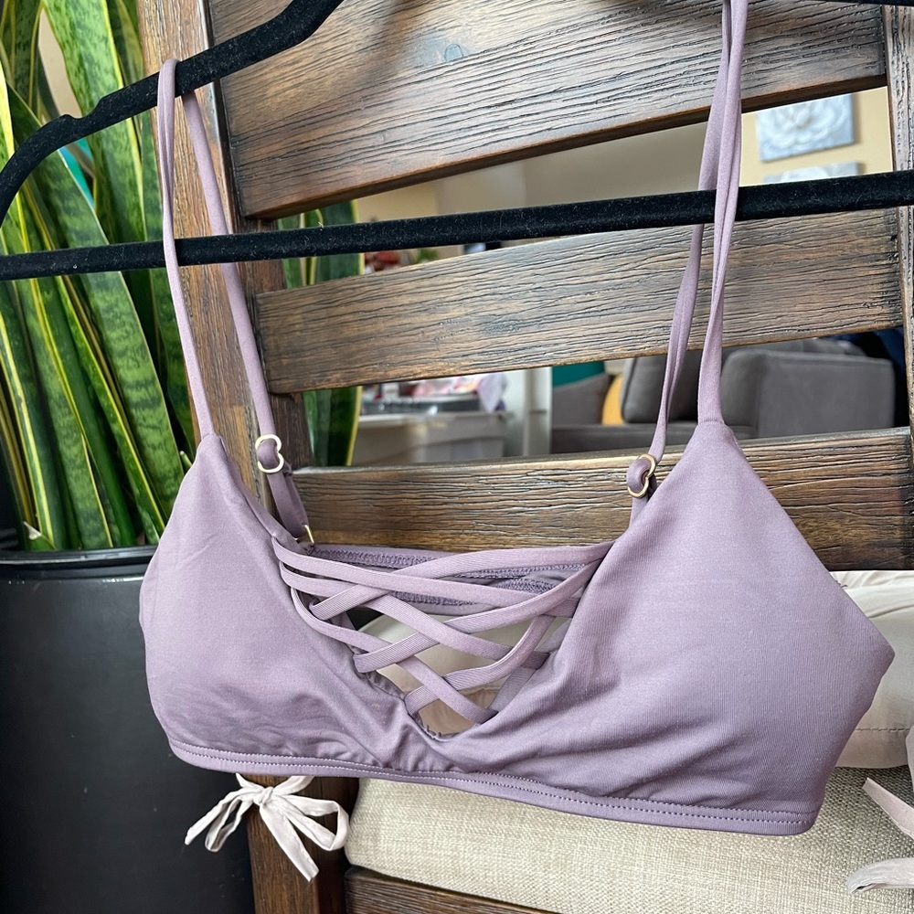 LSPACE Cross Top - Size Small & Purple